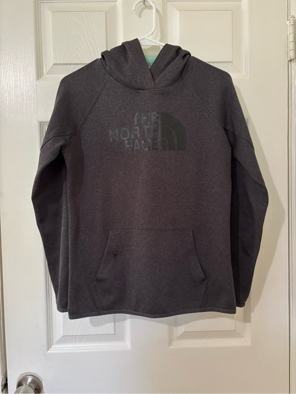 The North Face Mint Green and Dark Gray Hoodie